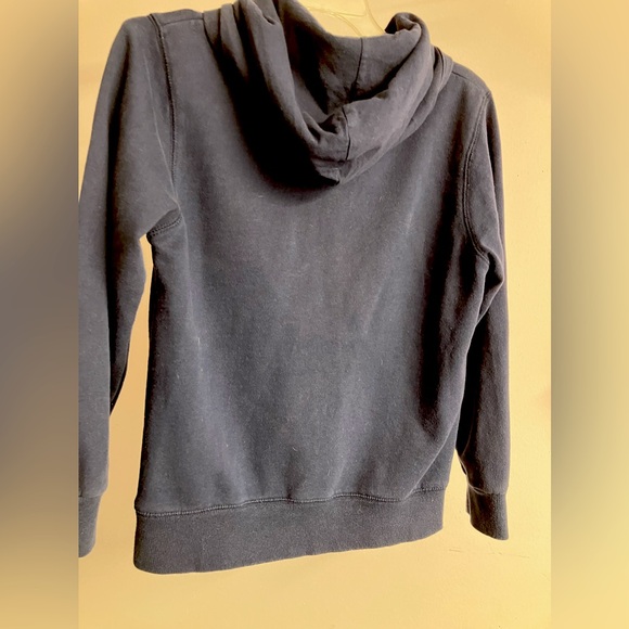 Nike West Virginia Mountaineers Zip-Up Boy’s Hoodie, Large Youth, Navy Blue/Gold - Picture 2 of 4